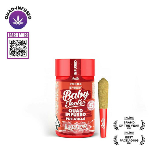 Baby Jeeter Quad-Infused 5-Pack — Lychee