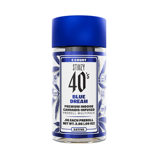 STIIIZY 40s Preroll Multi Pack — Blue Dream (5×0.5g)