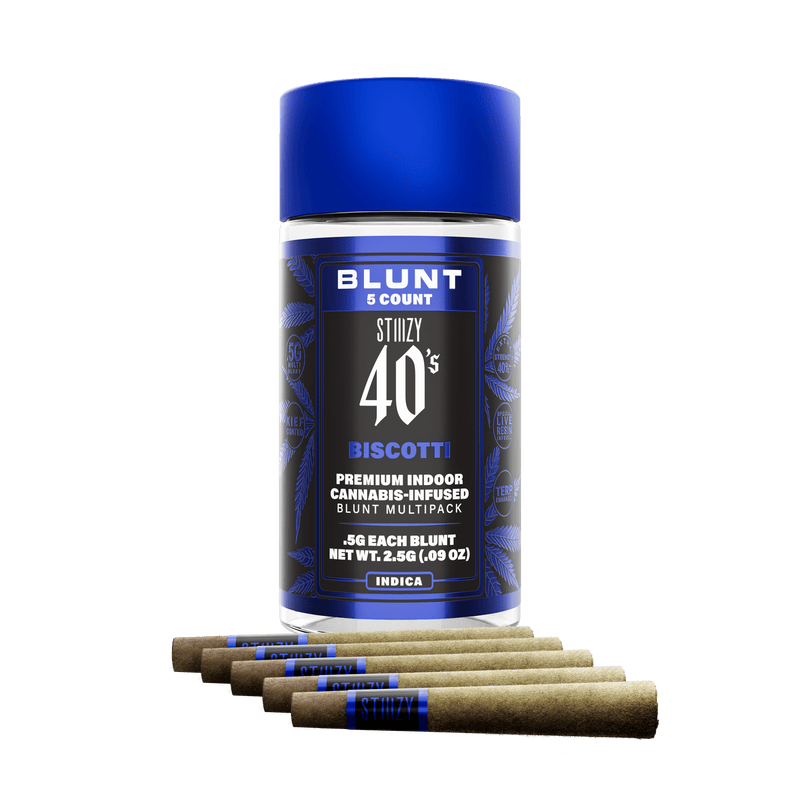 STIIIZY 40s Mini Blunts — Biscotti (5×0.5g)